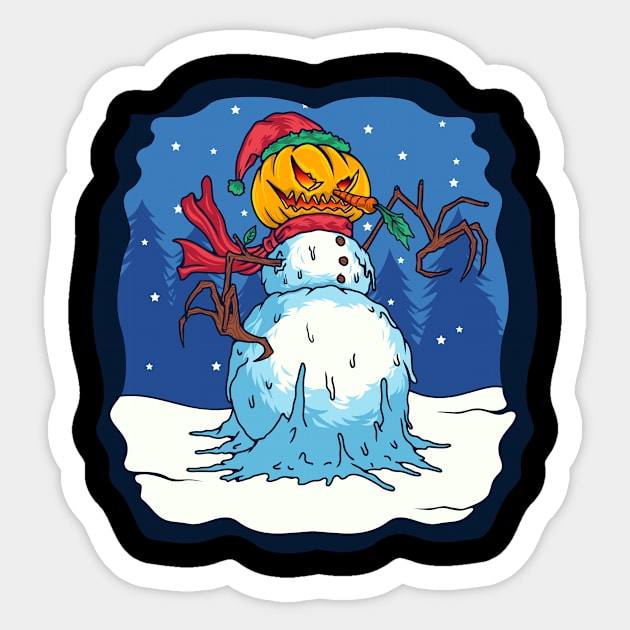 snowman illustration Sticker by Invectus Studio Store